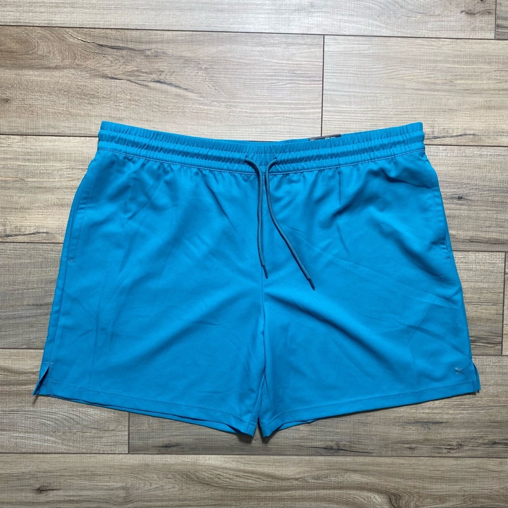 Xersion Men's Woven 7" Inseam Athletic Shorts‎ Size XXL Teal Lake